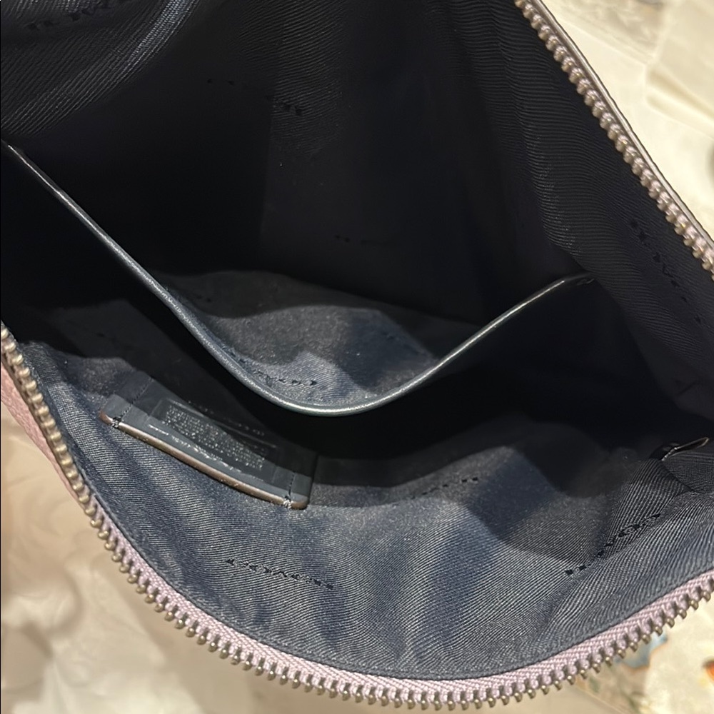 Coach Two-Tone Purple Leather Crossbody Bag - Picture 5 of 8
